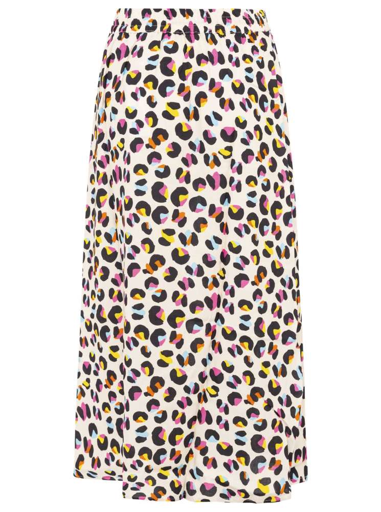 💕 Zwillingsherz Rock "Colorful Leo" 100 % Viskose Beige