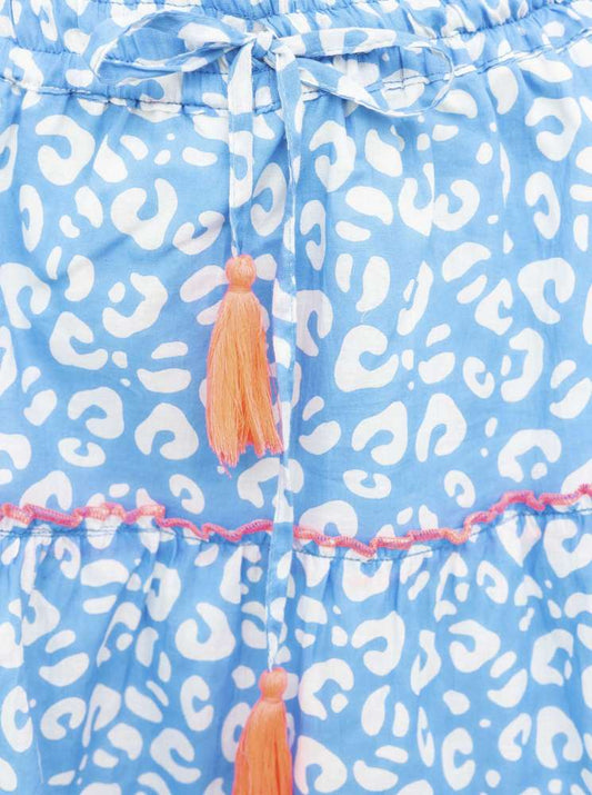 💕 Zwillingsherz Rock "Soft Leo" 100 % Baumwolle Blau