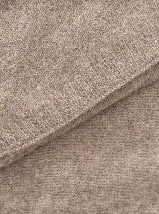 💕 Zwillingsherz Schal 100 % Cashmere "Classic" Kaschmir Taupe