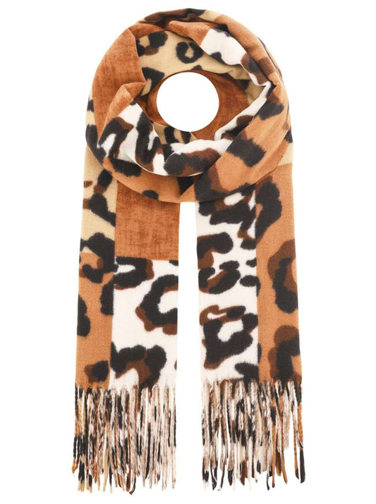 Schal "The Leo Mix" Kuschelschal Beige