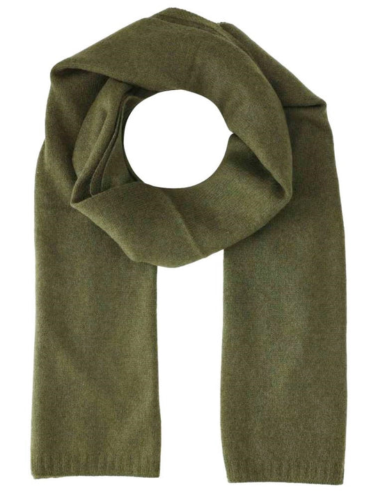 💕 Zwillingsherz Schal 100 % Cashmere "Herren-Uni" Classic Kaschmir Dunkelgrün Khaki