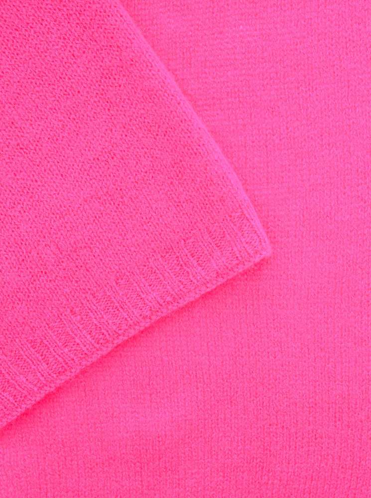 💕 Zwillingsherz Schal 100 % Cashmere "Classic" Kaschmir Neonpink