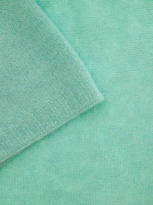 💕 Zwillingsherz Schal 100 % Cashmere "Classic" Kaschmir Salbei