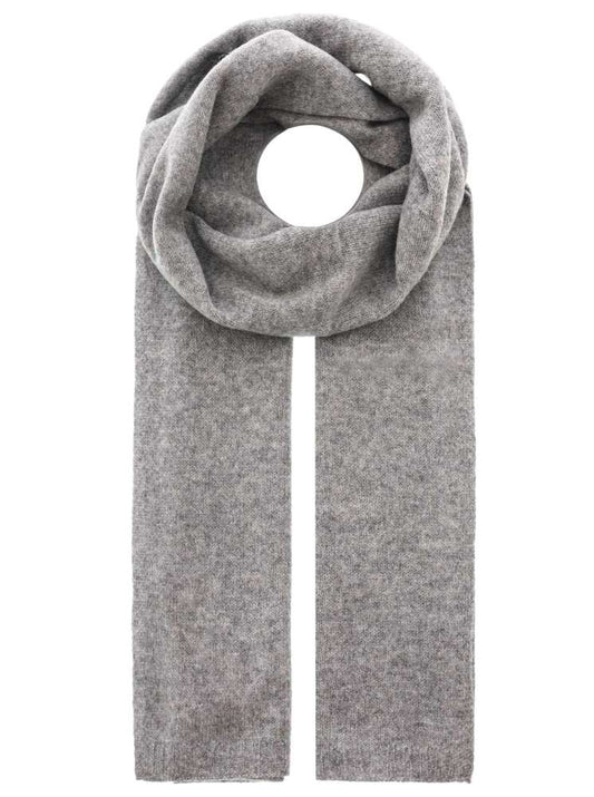 💕 Zwillingsherz Schal 100 % Cashmere "Herren-Uni" Classic Kaschmir Mittelgrau