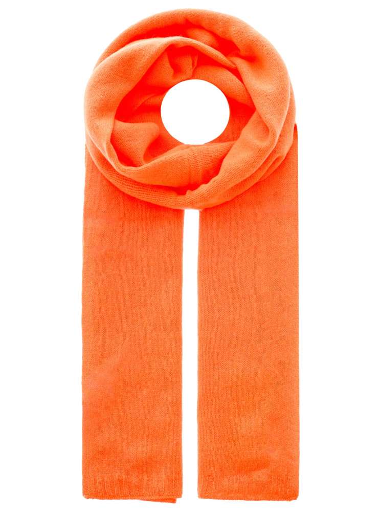 💕 Zwillingsherz Schal 100 % Cashmere "Classic" Kaschmir Neonorange