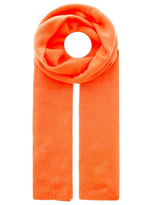 💕 Zwillingsherz Schal 100 % Cashmere "Classic" Kaschmir Neonorange