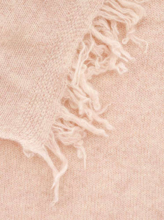 💕 Zwillingsherz XXL Fransenschal "Uni" 100 % Cashmere Schal Stola Kaschmir Hellbeige