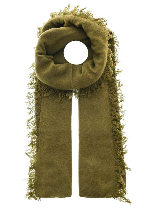 💕 Zwillingsherz XXL "Fransenschal" 100 % Cashmere Schal Stola Kaschmir Khaki Dunkelgrün