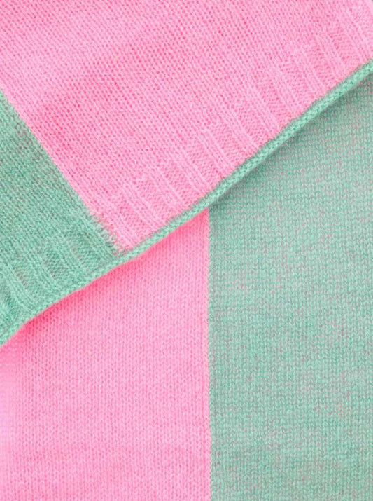 💕 Zwillingsherz Schal "Zweifarbig" 100 % Cashmere Schal Kaschmir Salbei Bubblegum
