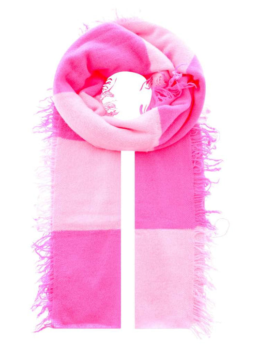 💕 Zwillingsherz XXL Kaschmir Fransenschal "Blockstreifen II" 100 % Cashmere Stola
