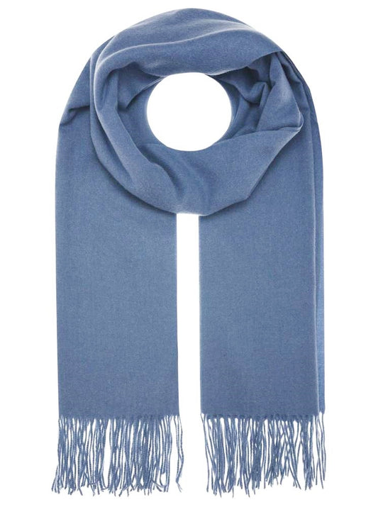 💕 Zwillingsherz Schal "Soft uni" Viskose Jeansblau