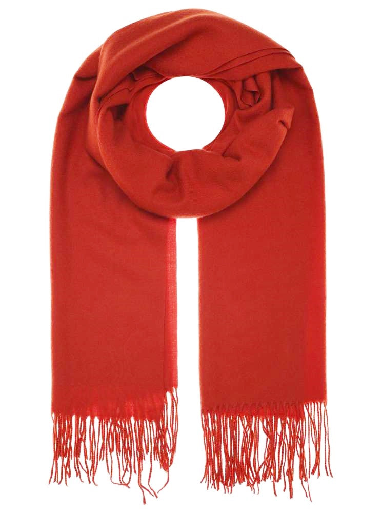 💕 Zwillingsherz Schal "Soft uni" Viskose Rost Caramel Orange