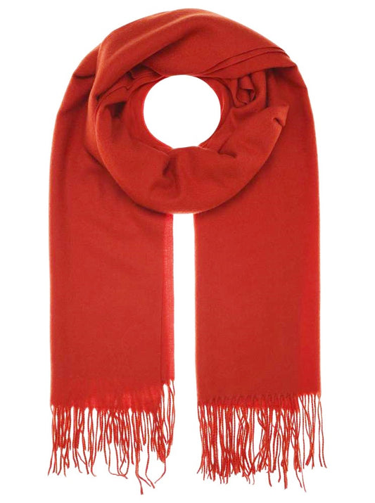 💕 Zwillingsherz Schal "Soft uni" Viskose Rost Caramel Orange