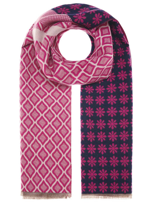 💕 Zwillingsherz Schal "Amsterdam" 100 % Viskose Pink