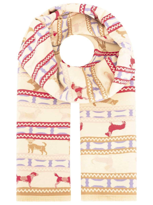 💕 Zwillingsherz Schal "Bone & Buddy" Beige