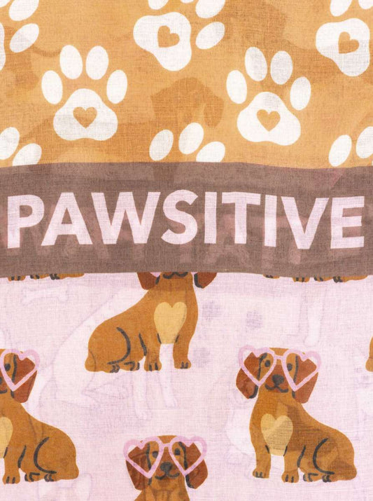 💕 Zwillingsherz Schal "Dogs" Beige