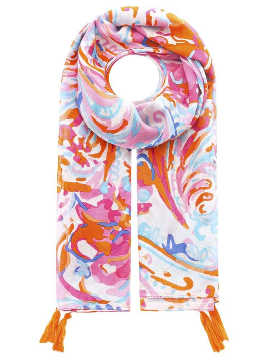 💕 Zwillingsherz Schal "Farbenfroh" 100 % Viskose Multi