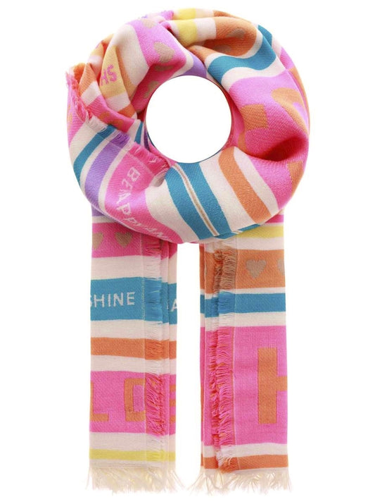 💕 Zwillingsherz Schal "Fedra" Baumwolle Wolle Multi