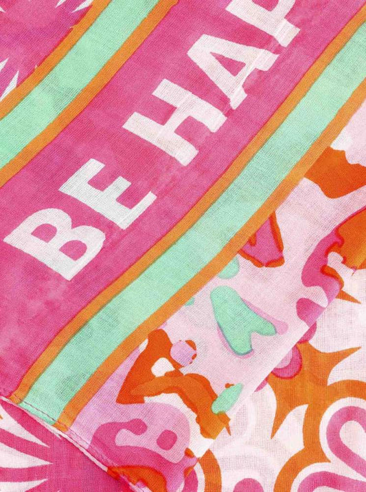 💕 Zwillingsherz Schal "Happy Everyday" 100 % Viskose Rosa