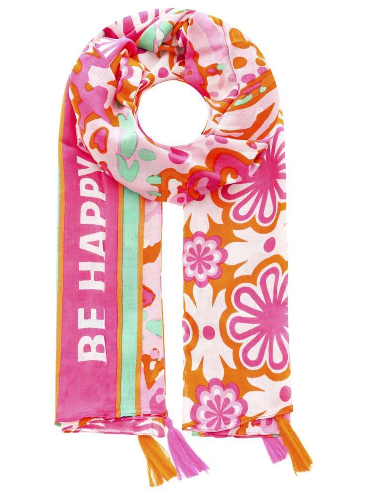 💕 Zwillingsherz Schal "Happy Everyday" 100 % Viskose Rosa