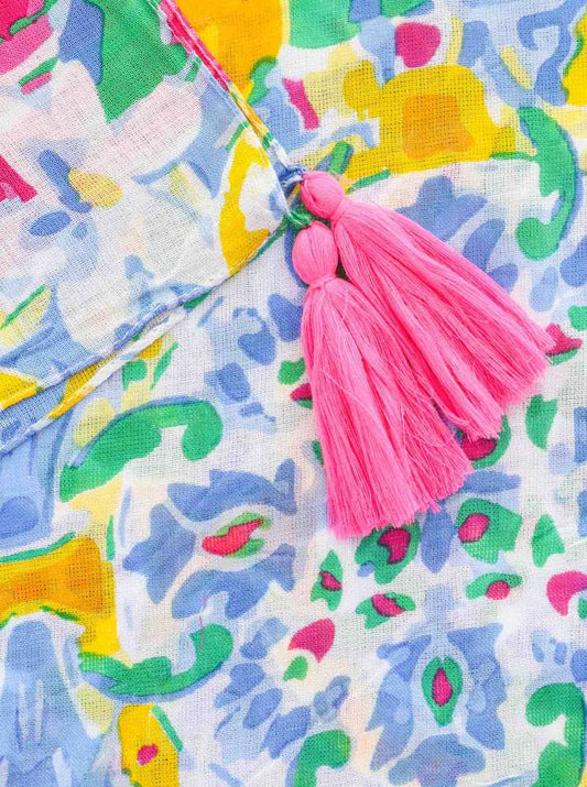 💕 Zwillingsherz Schal "Italian Flair" 100 % Viskose Dunkelblau
