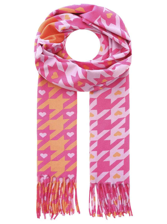 💕 Zwillingsherz Schal Paschmina "Konstantin" Pink