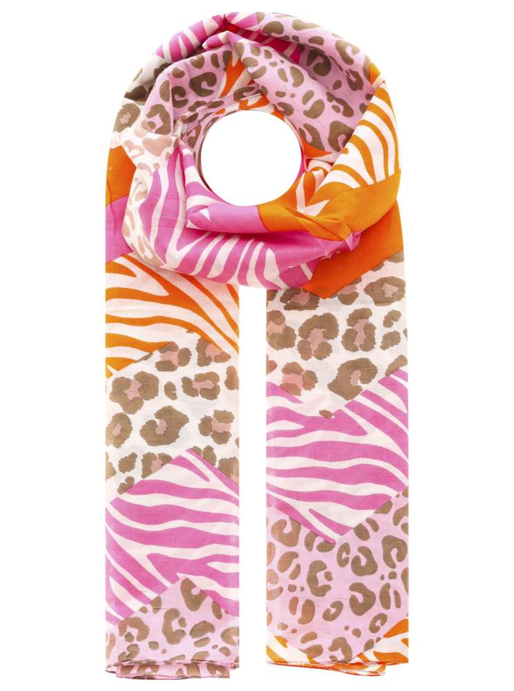 💕 Zwillingsherz Schal Tuch "Leo Zebra Zickzack" Multi