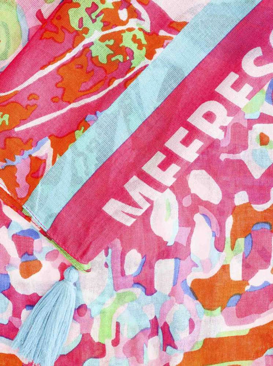 💕 Zwillingsherz Schal Tuch "Meeresglück" Rosa