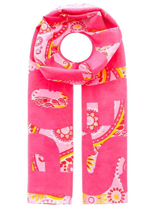 💕 Zwillingsherz Schal Tuch "Positive Paisley" Rosa