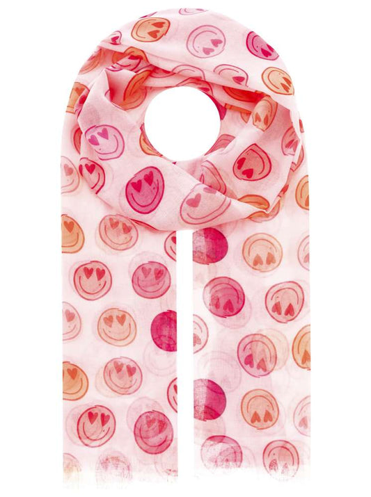 💕 Zwillingsherz Schal "Smilies" Pink