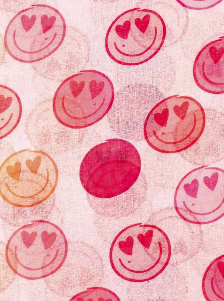💕 Zwillingsherz Schal "Smilies" Pink