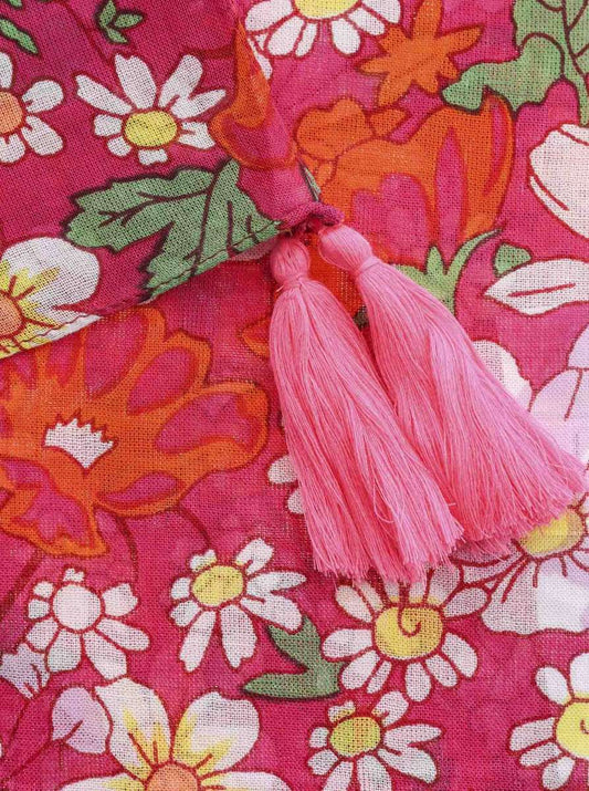 💕 Zwillingsherz Schal Tuch "Sunnhild" Pink