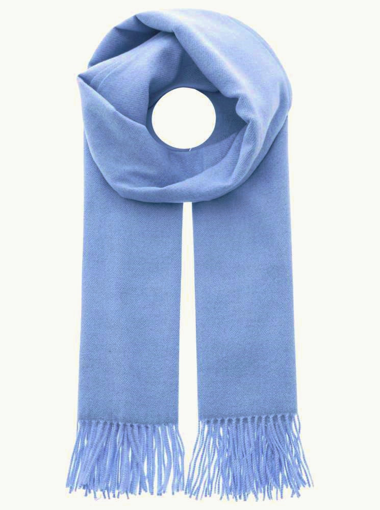 💕 Zwillingsherz Schal "Soft uni" Viskose Hellblau