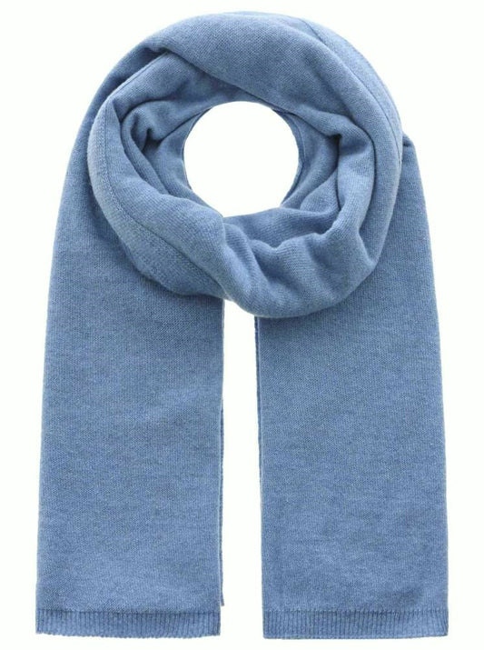 💕 Zwillingsherz Herren Schal "Uni" Cashmere Wolle Kaschmir Jeansblau