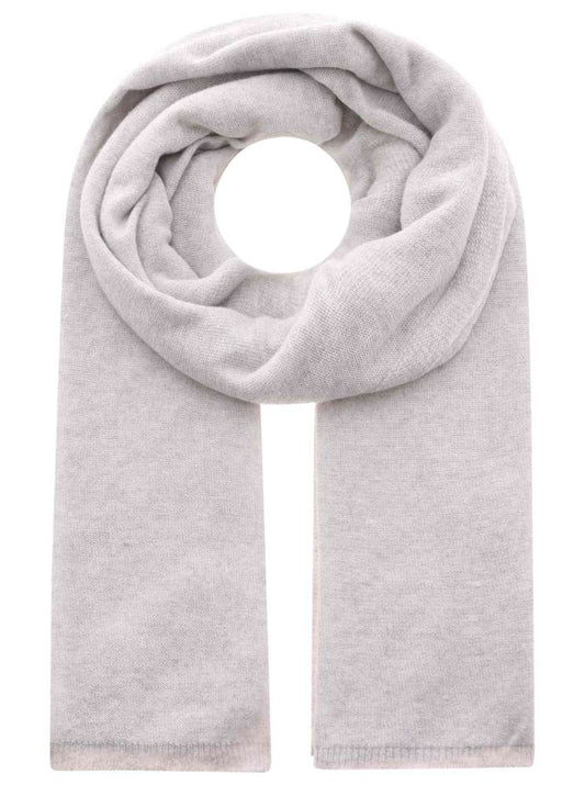 💕 Zwillingsherz Herren Schal "Uni" Cashmere Wolle Kaschmir Hellgrau