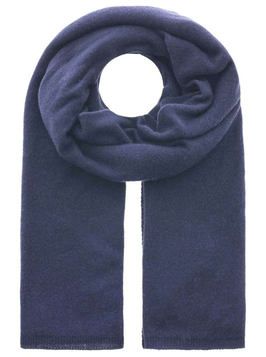 💕 Zwillingsherz Herren Schal "Uni" Cashmere Wolle Kaschmir Navy