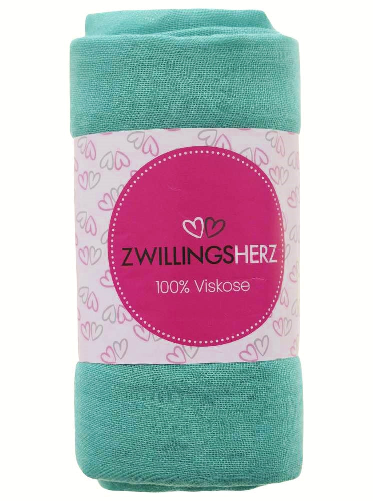 💕 Schal Tuch "Uni" 100 % Viskose Mint