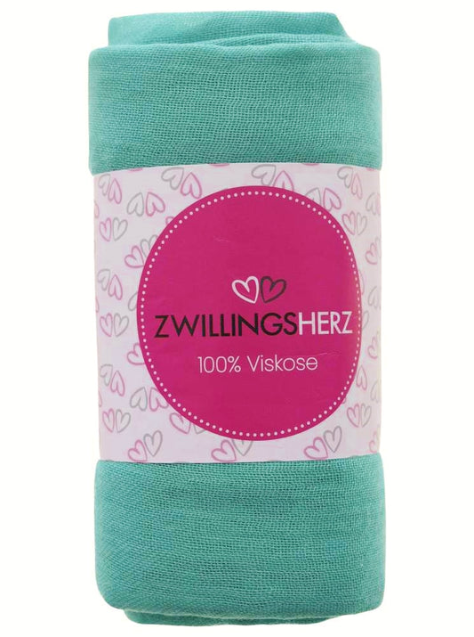 💕 Schal Tuch "Uni" 100 % Viskose Mint