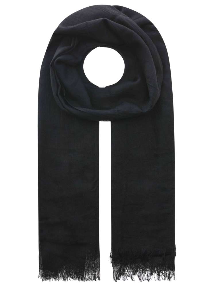 💕 Schal Tuch "Uni" 100 % Viskose Schwarz