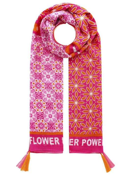 💕 Zwillingsherz Schal Tuch "Waja" Pink Orange