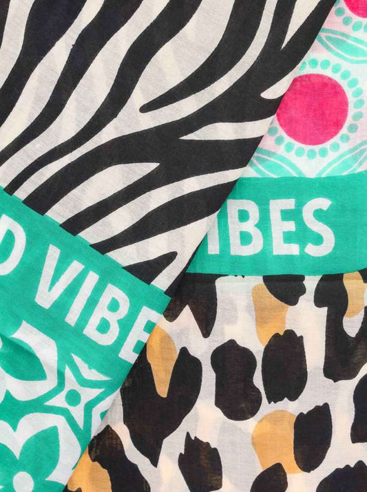 💕 Zwillingsherz Schal Tuch "Wild Vibes Mix" Grün