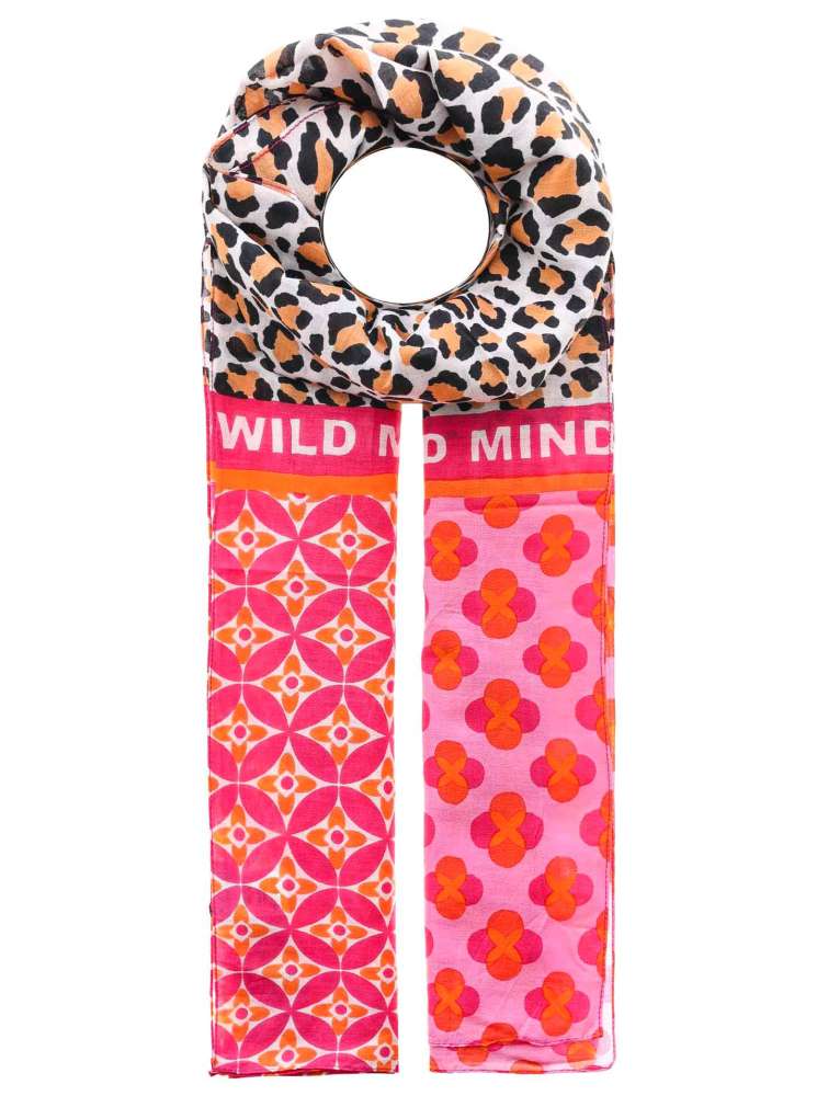 💕 Zwillingsherz Schal Tuch "Wild Mind Leo ZH" Beige Pink