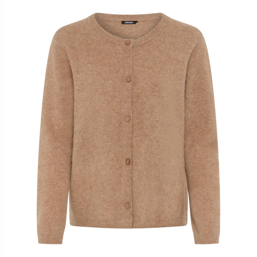 Olsen Strickjacke 100 % Wolle 11004981 Hazelnut Melange