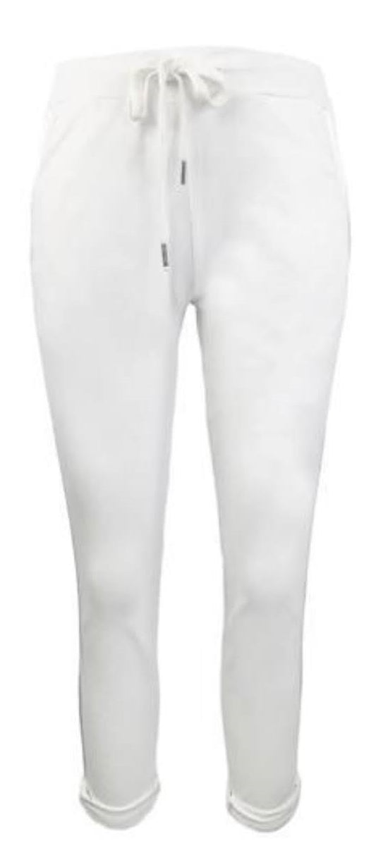 Jogger "Uni" Baumwolle Weiß