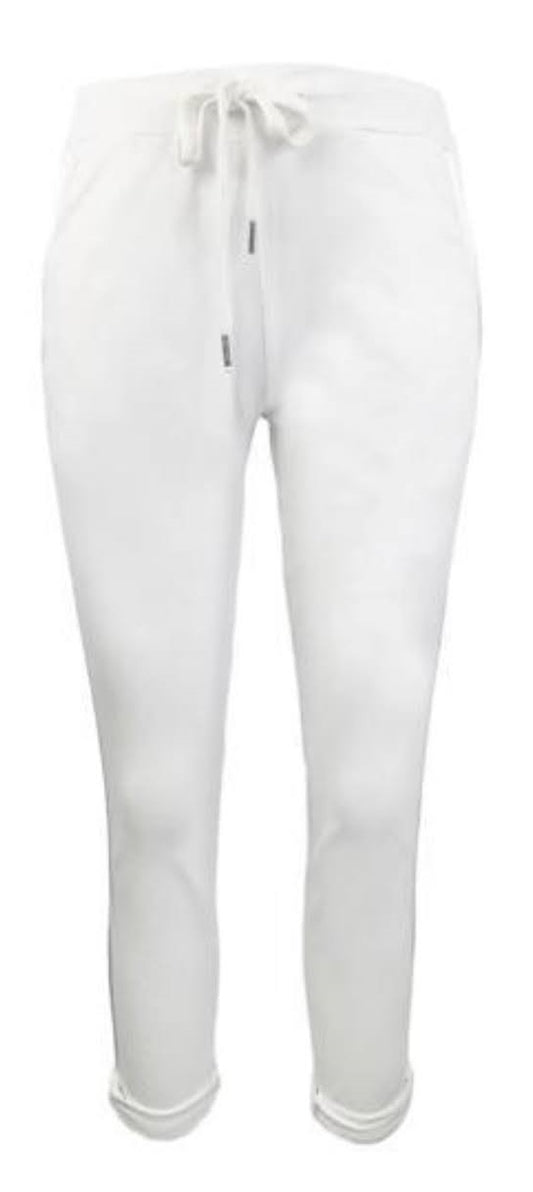 Jogger "Uni" Baumwolle Weiß