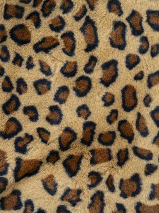 💕 Zwillingsherz Tasche "Fake Fur Leo" Braun