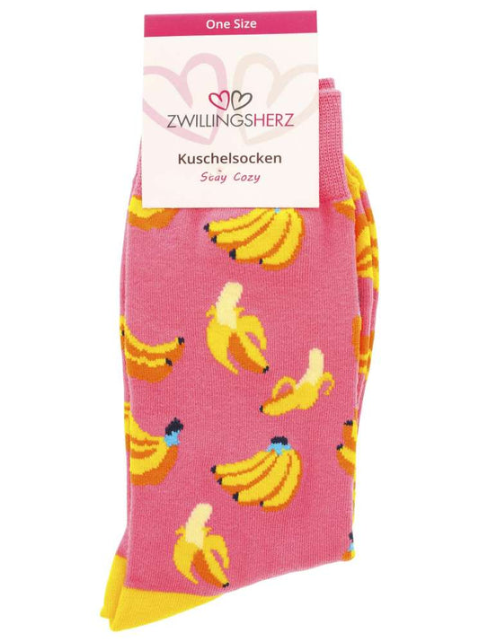 💕 Zwillingsherz Socken "Bananen" Multi