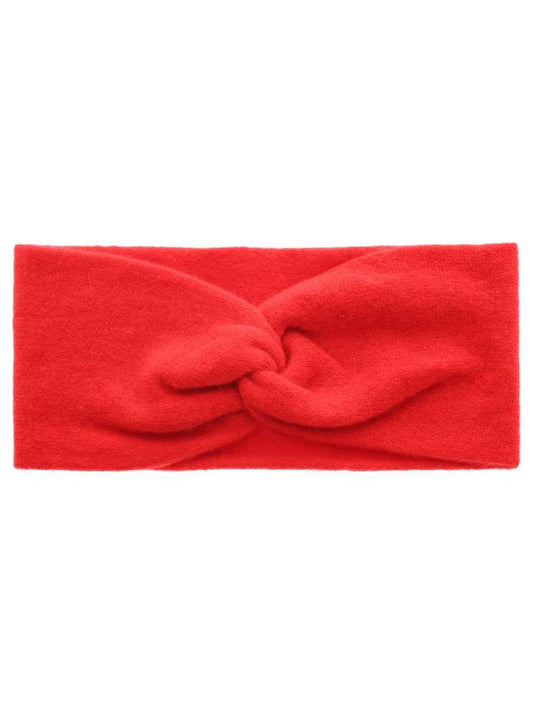 💕 Zwillingsherz Stirnband 100 % Cashmere "Knoten" Kaschmir Rot