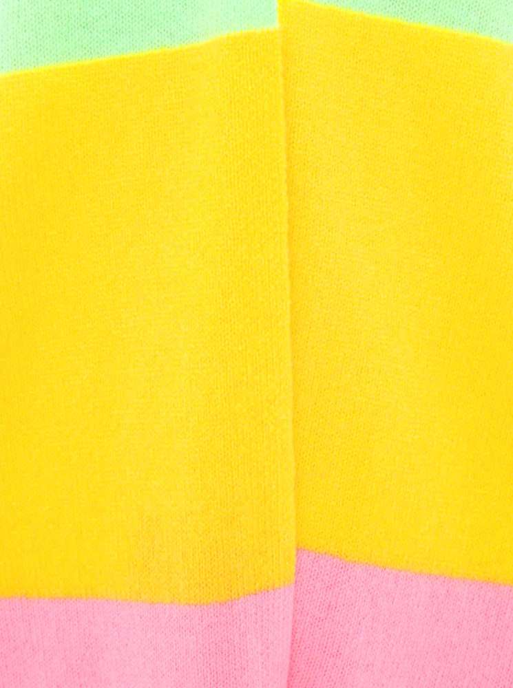 💕Zwillingsherz Strickjacke "Streifen" 100 % Kaschmir Loose Knit Bunt