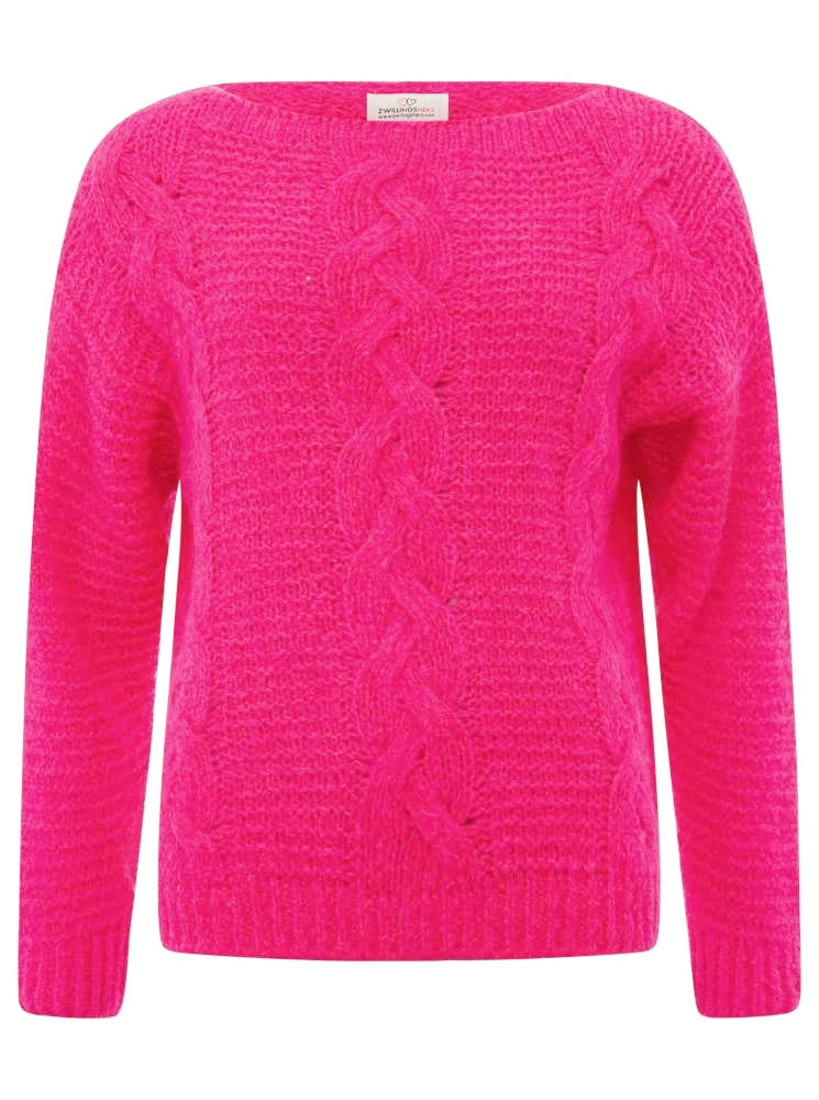 💕 Zwillingsherz Pullover Pulli "Mohair" Pink